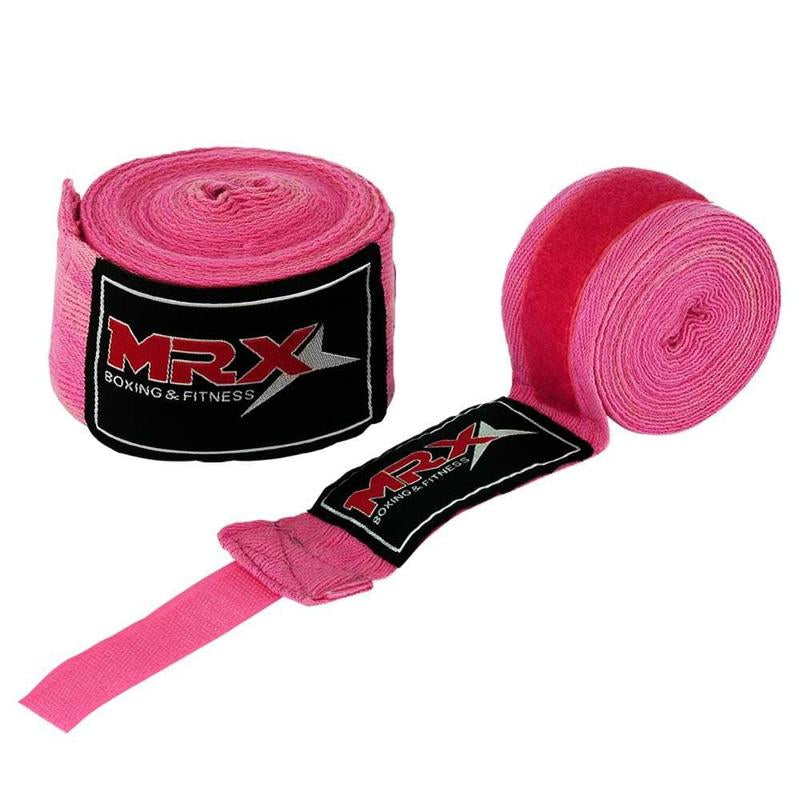 MRX Boxing Hand Wraps 100% Cotton Multi Colors Great for MMA Boxing Muay Thai Kick Boxing Training Wrist Support Wraps 180 Inches Length