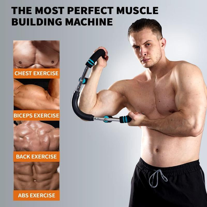 Arm Trainer、Chest Workout Strengthen Chest and Arm Muscles Men'S Fitness Trainer Detachable Portable Spring Resistance Home Fitness Equipment