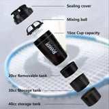 3 Layers Shaker Protein Bottle Powder Shake Cup Large Capacity Water Bottle Mixing Cup Body Building Exercise Mixing Bottle