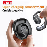 MINISO MS156 Open Ear True Wireless Headphones Long Battery Life Wireless Earhooks Headset, Hifi Stereo Sound Wireless Headphones