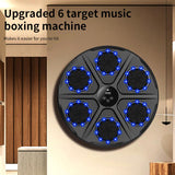 1PC Upgrade Adds Six-Target Smart Boxing Training Set, Musical Boxing Machine with Gloves, Intelligent Counting Boxing Machine, Electronic Boxing Training Target, 12-Speed Adjustable, 12-Punch Mode Musical Boxing Machine Protective Gear Boxing Equipment