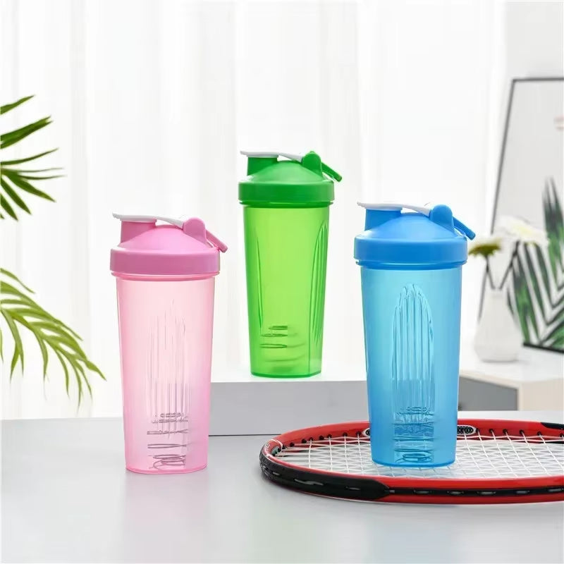 600Ml Portable Protein Powder Shaker Bottle Leak Proof Water Bottle for Gym Fitness Training Sport Shaker Mixing Cup with Scale