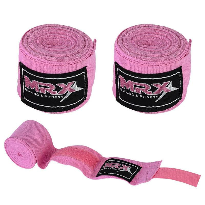 MRX Boxing Hand Wraps 100% Cotton Multi Colors Great for MMA Boxing Muay Thai Kick Boxing Training Wrist Support Wraps 180 Inches Length