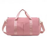 Outdoor Waterproof Nylon Sports Gym Bags Men Women Training Fitness Travel Handbag Yoga Mat Sport Bag with Shoes Compartment