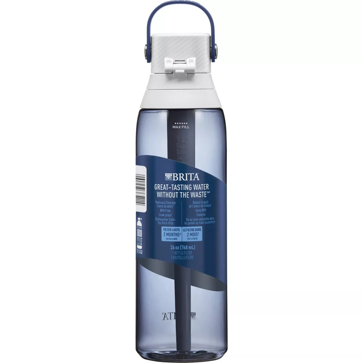 Brita Water Bottle Plastic Water Bottle with Water Filter