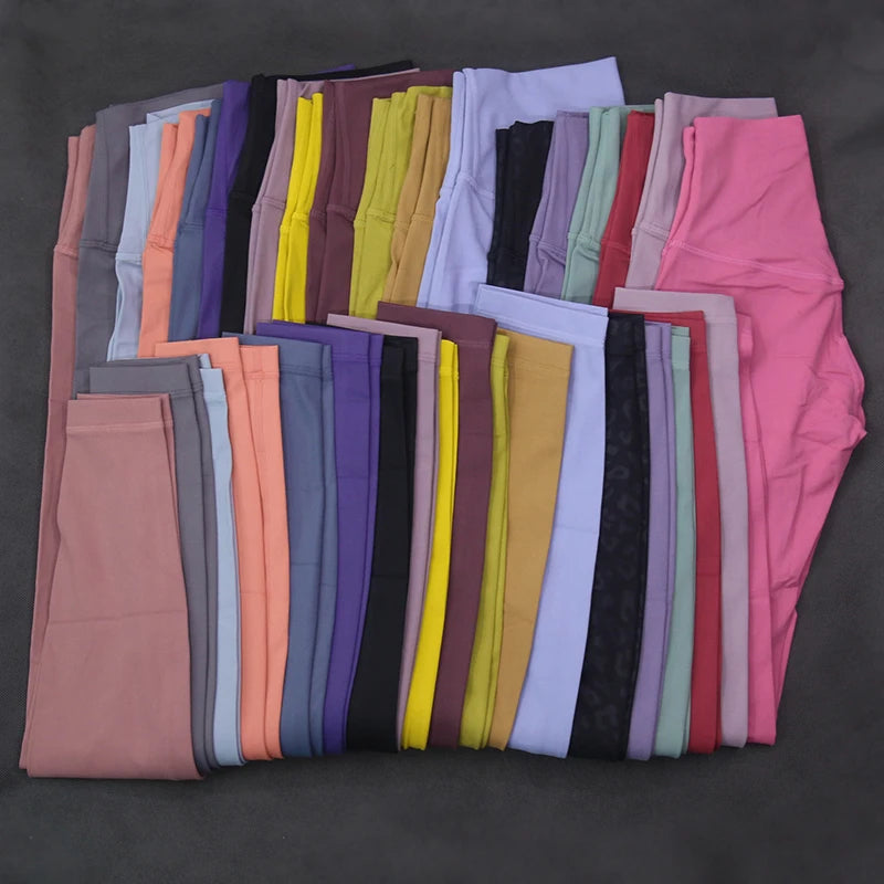 Four Sided Stretching Leggings Yoga Pants Soft Naked-Feel Sport Women'S Tights High Waist Gym Jogging Fitness Athletic Legging