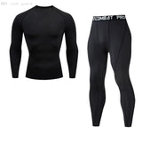 Men'S Compression Sportswear Suits Gym Tights Training Clothes Workout Jogging Sports Set Running Rashguard Tracksuit for Men