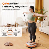 Fathersdaygif MERACH round Model Vibration Plate Exercise Machine with Massage, Lymphatic Drainage Machine, Whole Body Workout for Fitness, Gifts