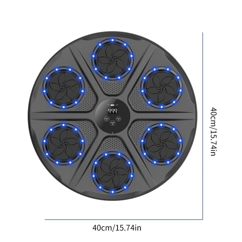 1PC Upgrade Adds Six-Target Smart Boxing Training Set, Musical Boxing Machine with Gloves, Intelligent Counting Boxing Machine, Electronic Boxing Training Target, 12-Speed Adjustable, 12-Punch Mode Musical Boxing Machine Protective Gear Boxing Equipment