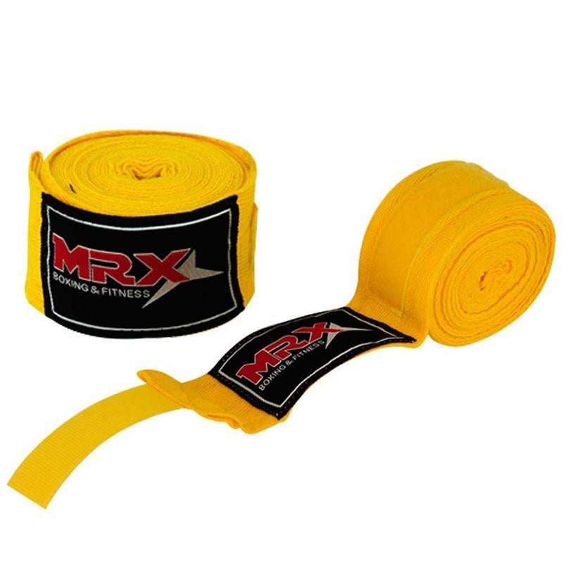 MRX Boxing Hand Wraps 100% Cotton Multi Colors Great for MMA Boxing Muay Thai Kick Boxing Training Wrist Support Wraps 180 Inches Length